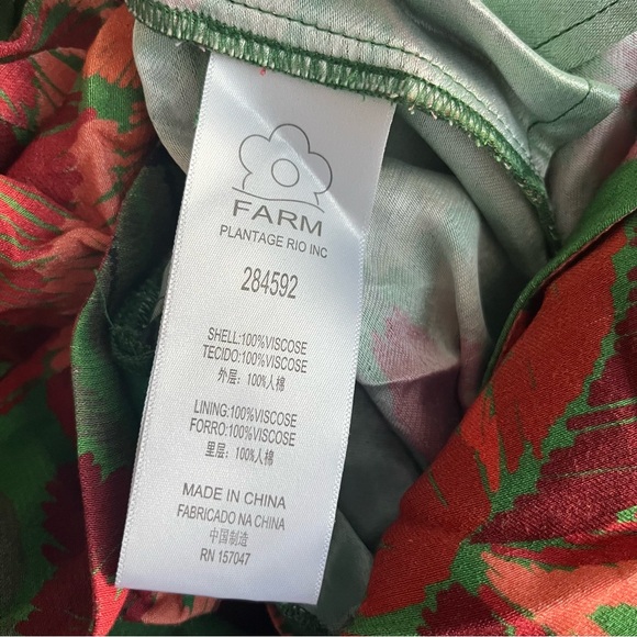 NWOT Farm Rio Floral V Neck Bobikat Jumpsuit S - Picture 9 of 16